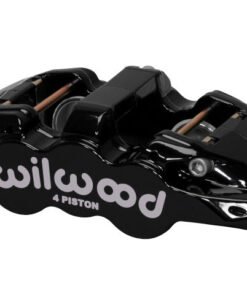 Wilwood Caliper-Aero4-L/H - Black 1.62/1.38in Pistons 1.25in Disc