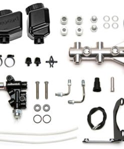 Wilwood Remote Tandem M/C Kit w/Brkt and Valve - 1in Bore Burnished