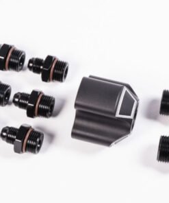 Radium Engineering 3 Into 1 Distribution Block w/ Fittings