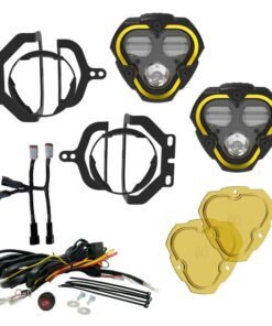 KC HiLiTES FLEX ERA 3 Dual Mode SAE Fog Lights - 2-Light Master Kit for Jeep JL/JT Sport Bumpers