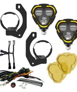 KC HiLiTES FLEX ERA 3 Dual Mode SAE Fog Lights - 2-Light Master Kit for Jeep JK/JL/JT Steel Bumpers