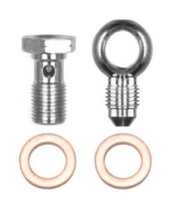 Wilwood Banjo Fitting Kit -3 male to 10mm-1.00 Banjo Bolt & Crush Washers (1 qty)