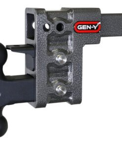Gen Y Mega Duty 2In Shank 5In Drop 1500 lb TW 10K Hitch w/ GH-031 Dual-Ball w/ GH-032 Pintle Lock