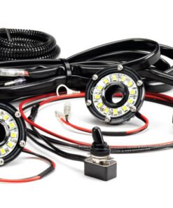 KC HiLiTES Cyclone 2in. LED Universal Under Hood Lighting Kit (Incl. 2 Cyclone Lights/Switch/Wiring)